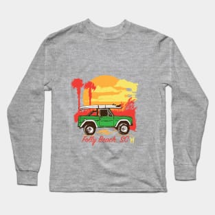 Folly Beach Bronco Life! Long Sleeve T-Shirt